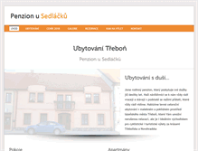 Tablet Screenshot of penzionusedlacku.cz
